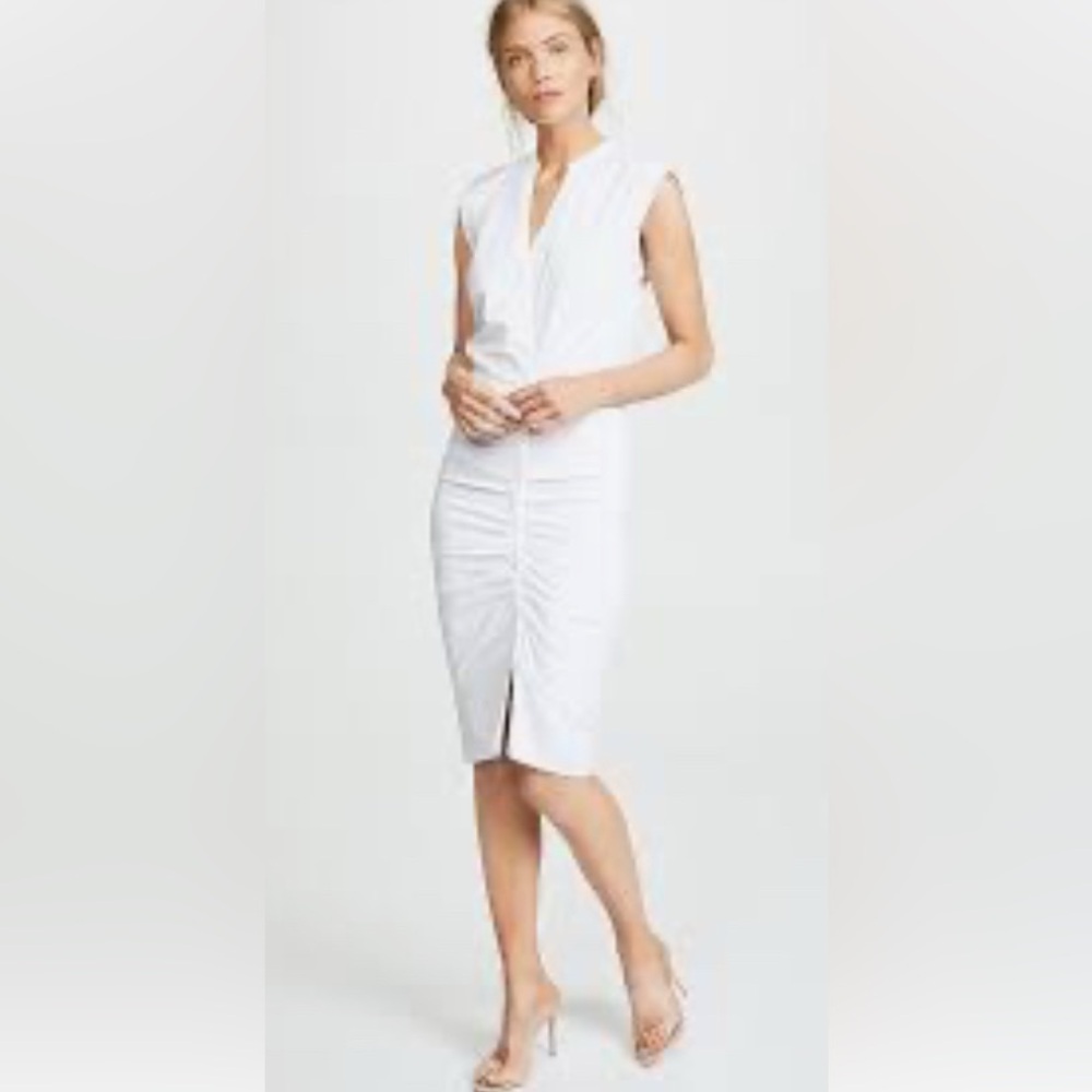 Veronica Beard fitted shirt dress size 0-White